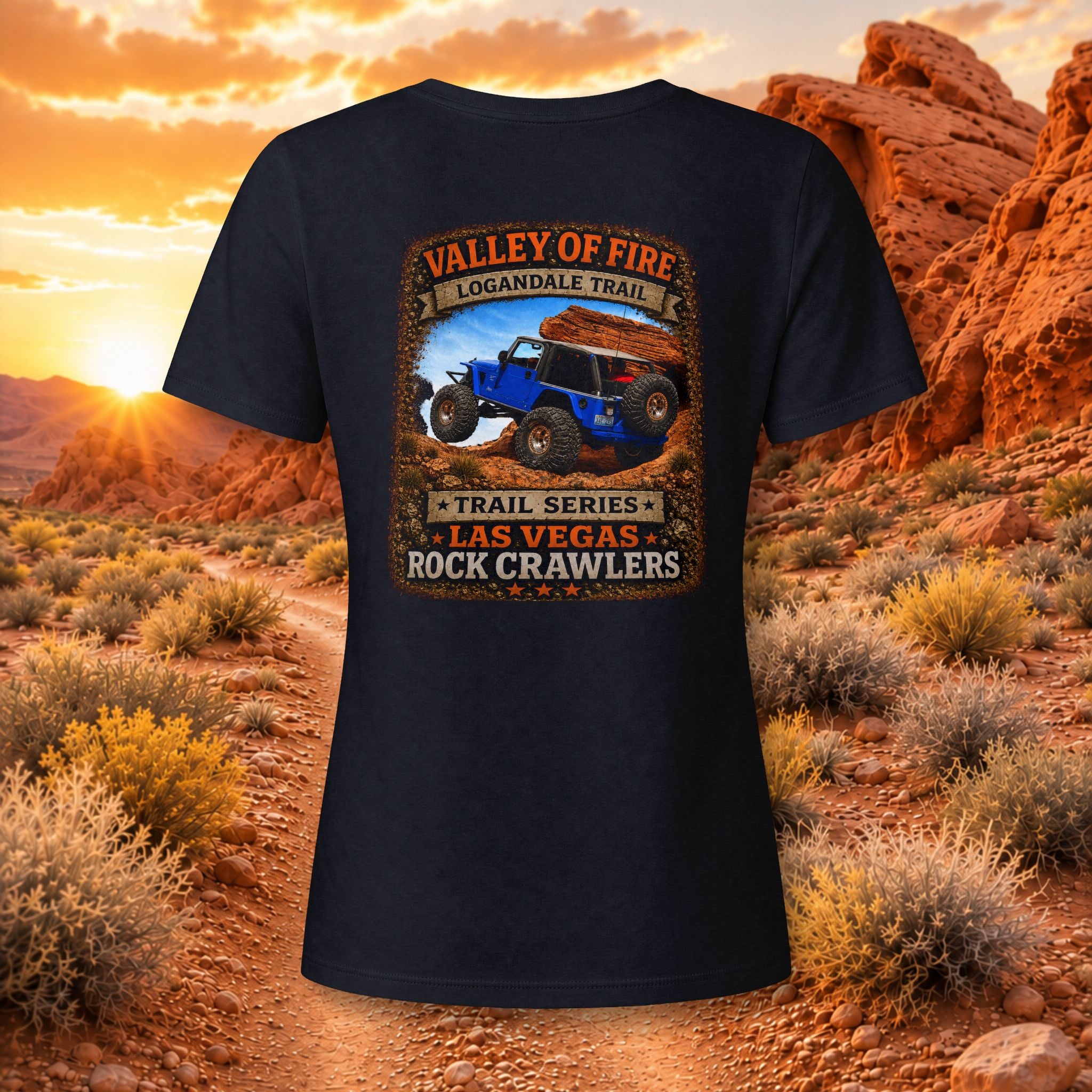 Valley of Fire / Logandale Trail Series Women's V-Neck