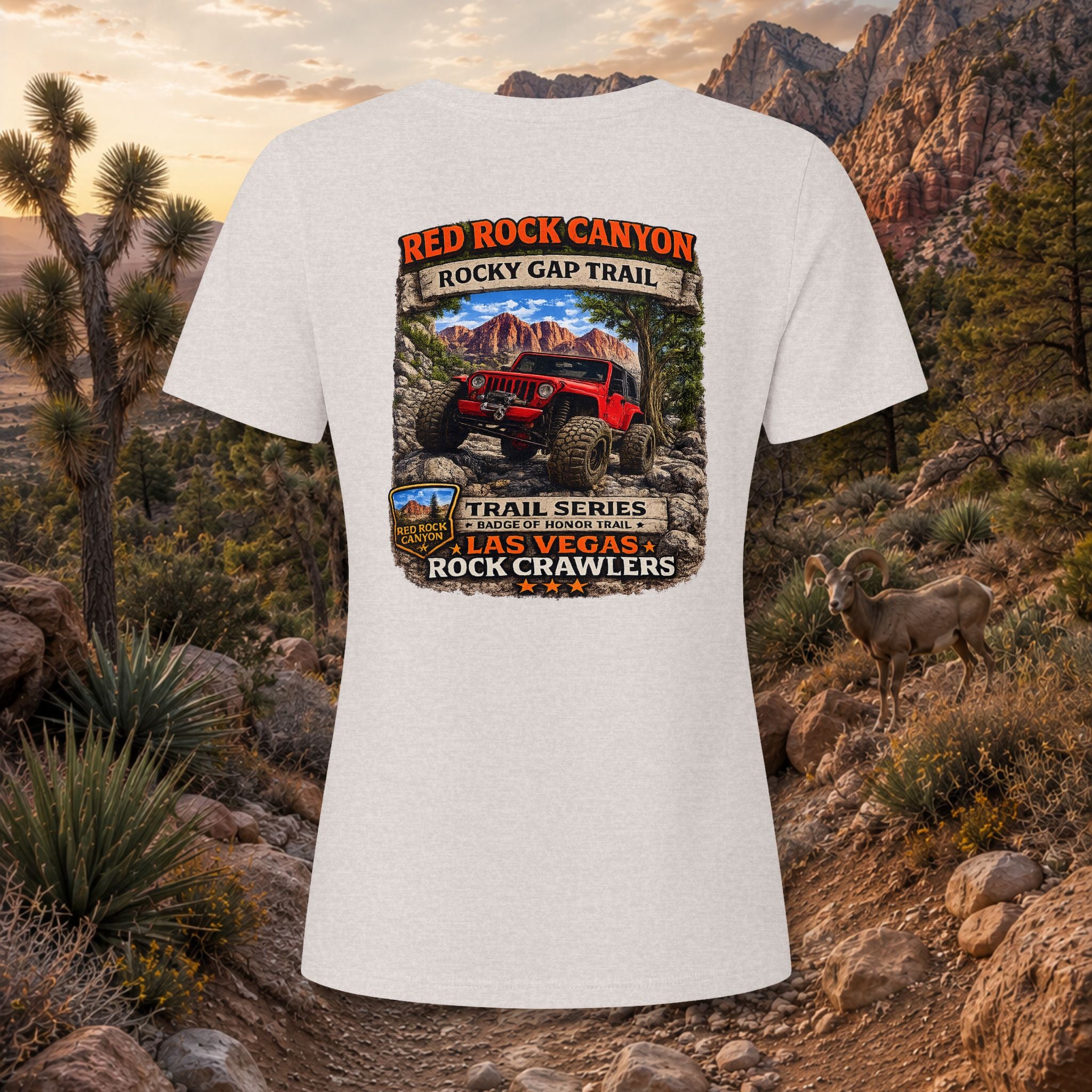 Red Rock Canyon / Rocky Gap Road Trail Series Women's V-Neck