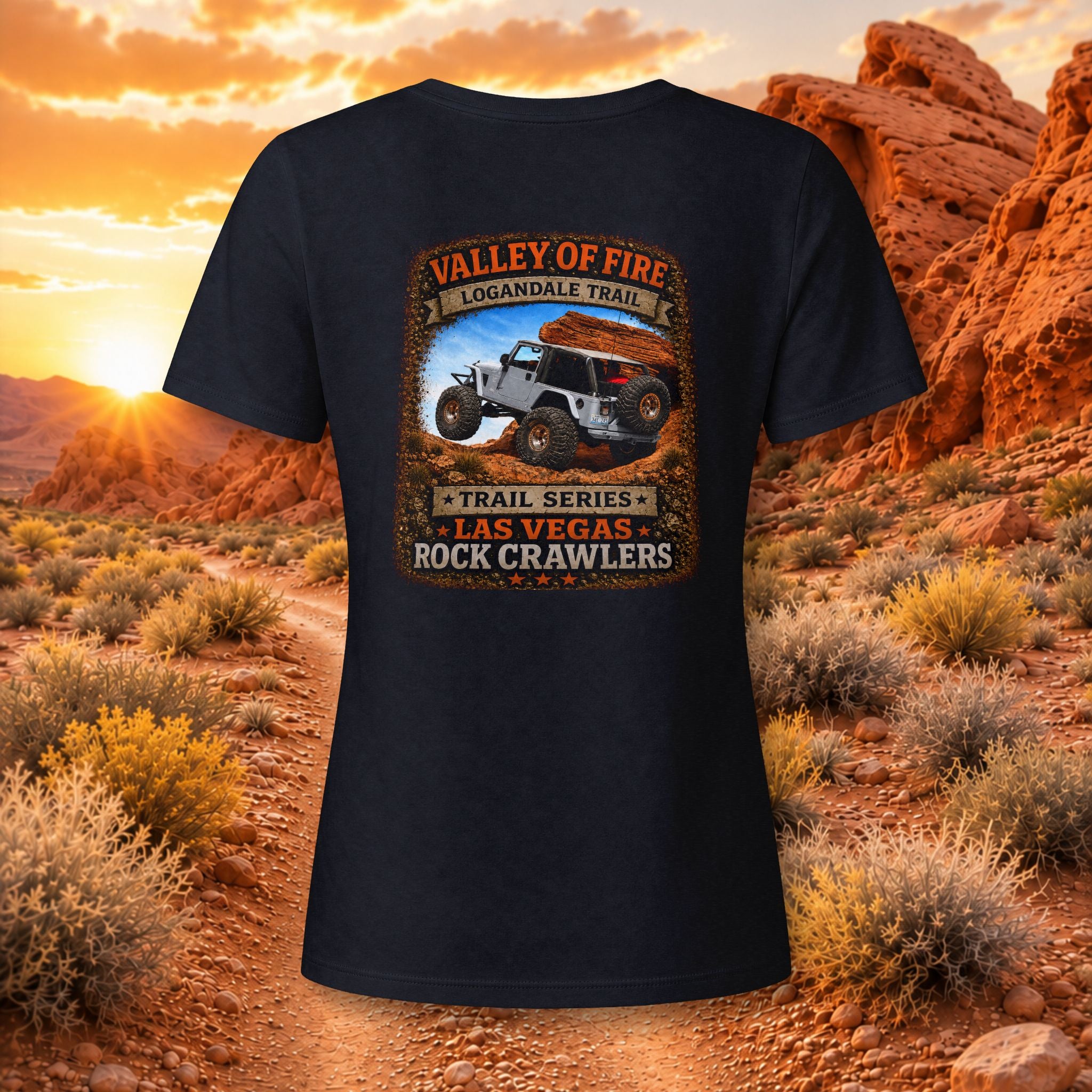 Valley of Fire / Logandale Trail Series Women's V-Neck