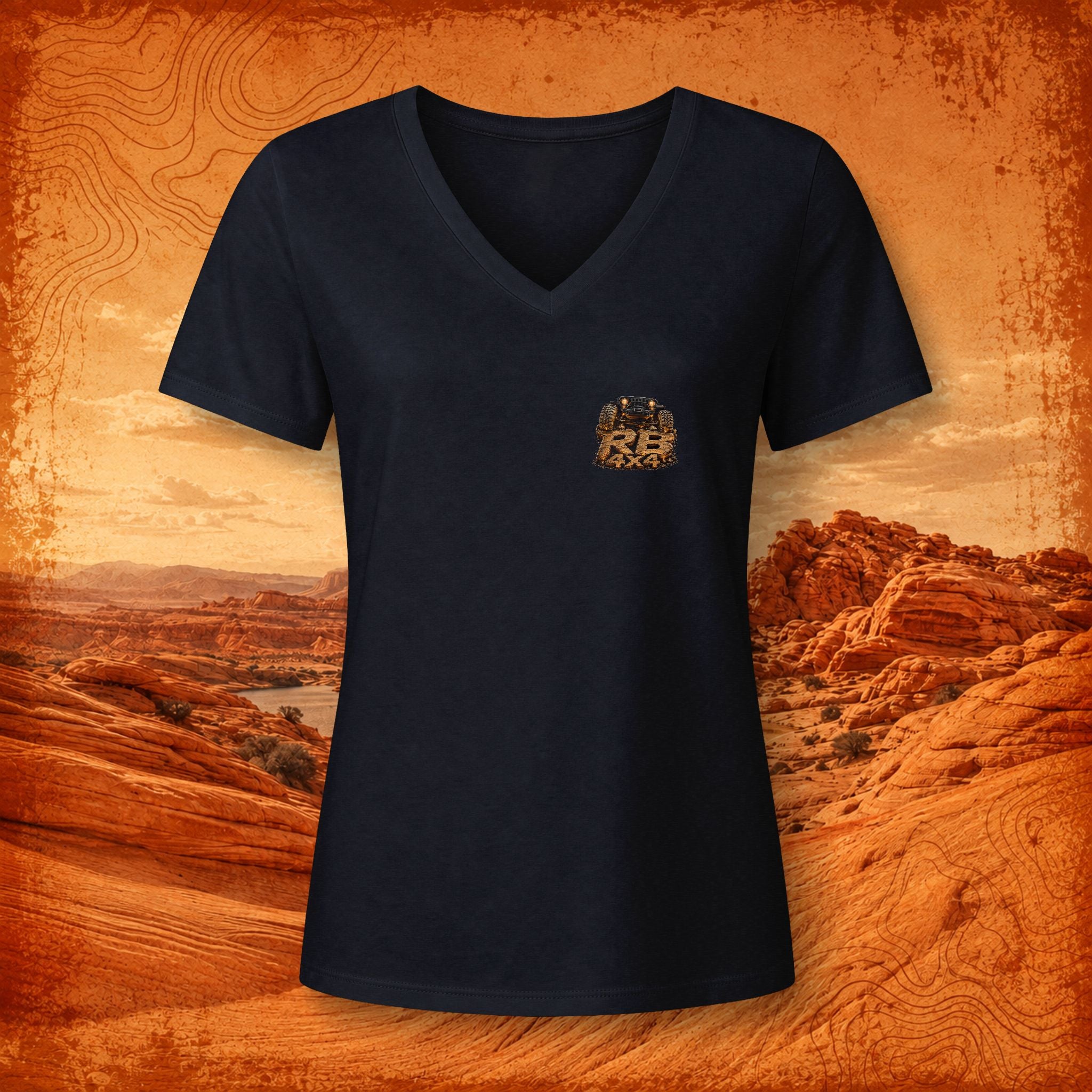 RB4x4 Sand Hollow Utah Women's V-Neck