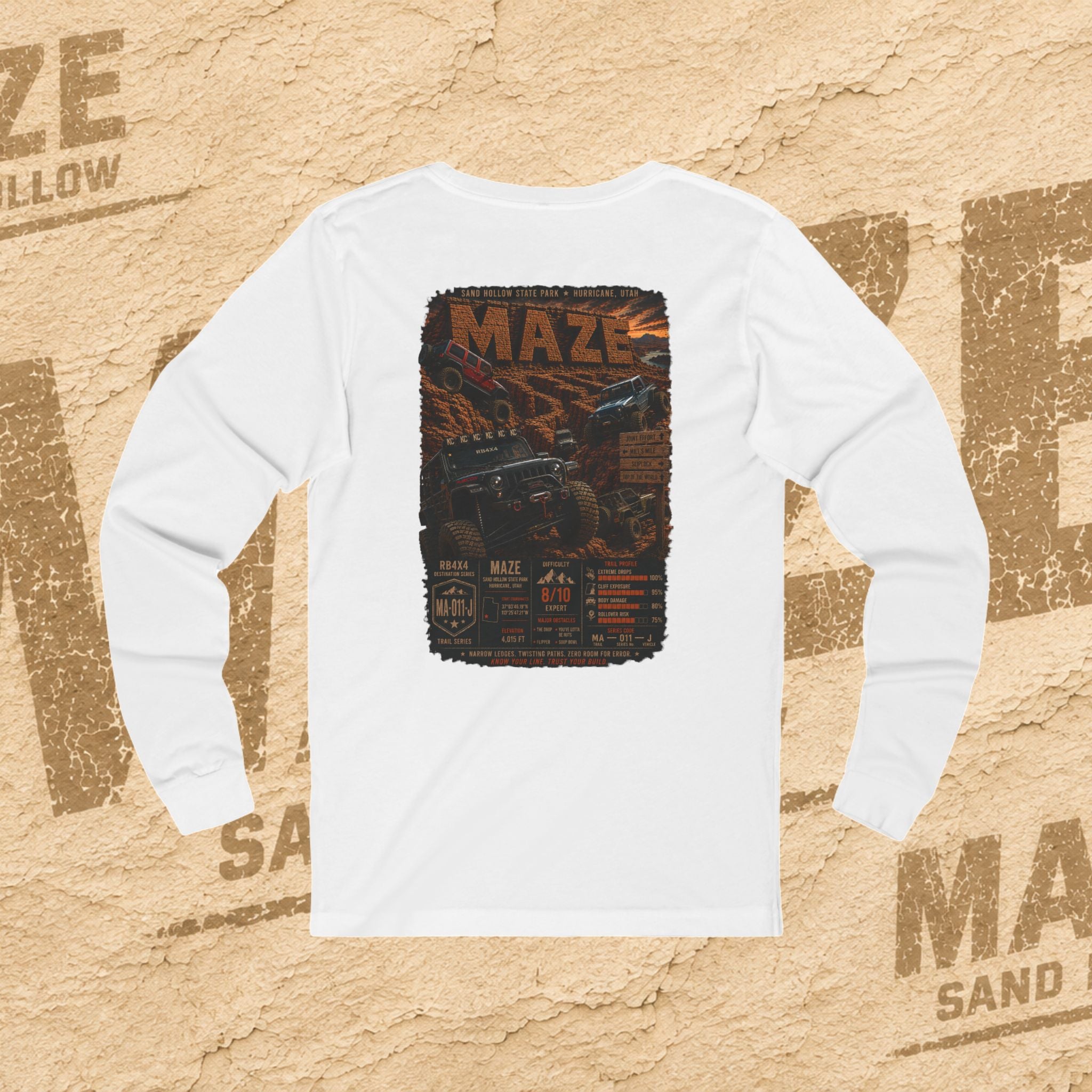 RB4x4 MAZE – Sand Hollow, Utah | Unisex Long Sleeve