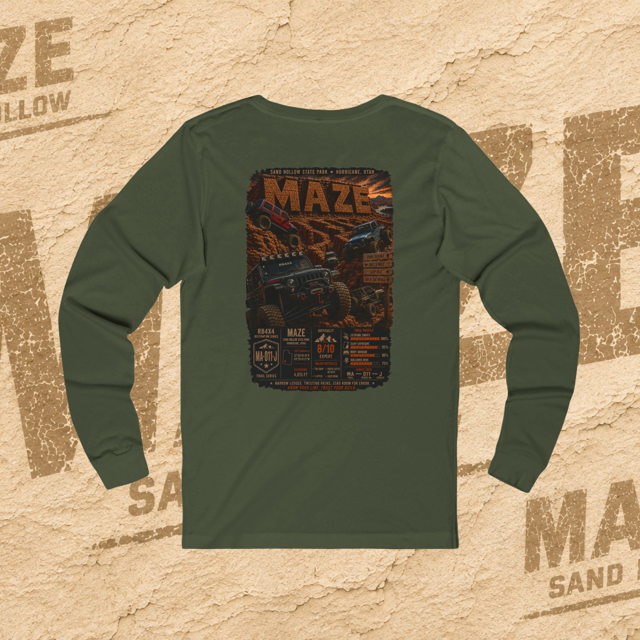 RB4x4 MAZE – Sand Hollow, Utah | Unisex Long Sleeve