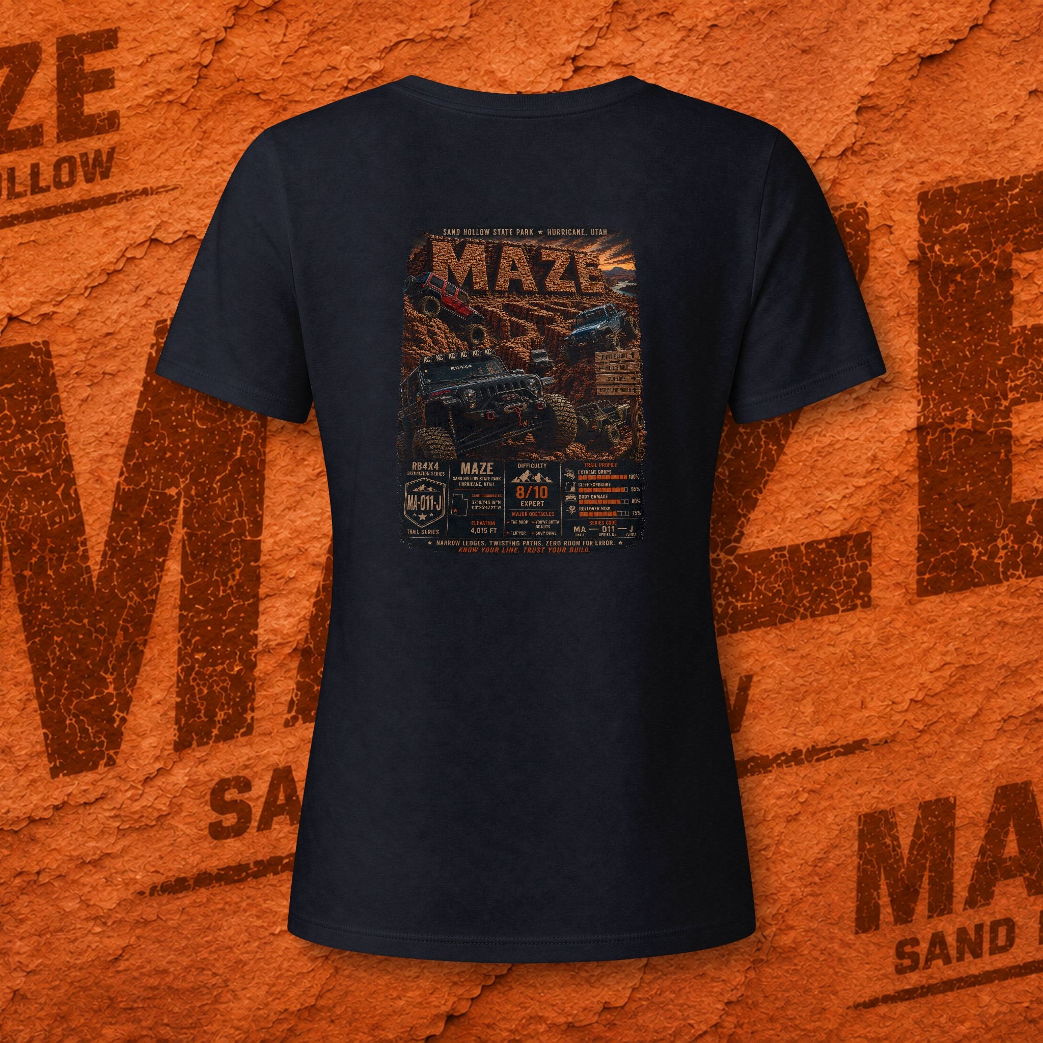 RB4x4 MAZE – Sand Hollow, Utah | Women’s V-Neck