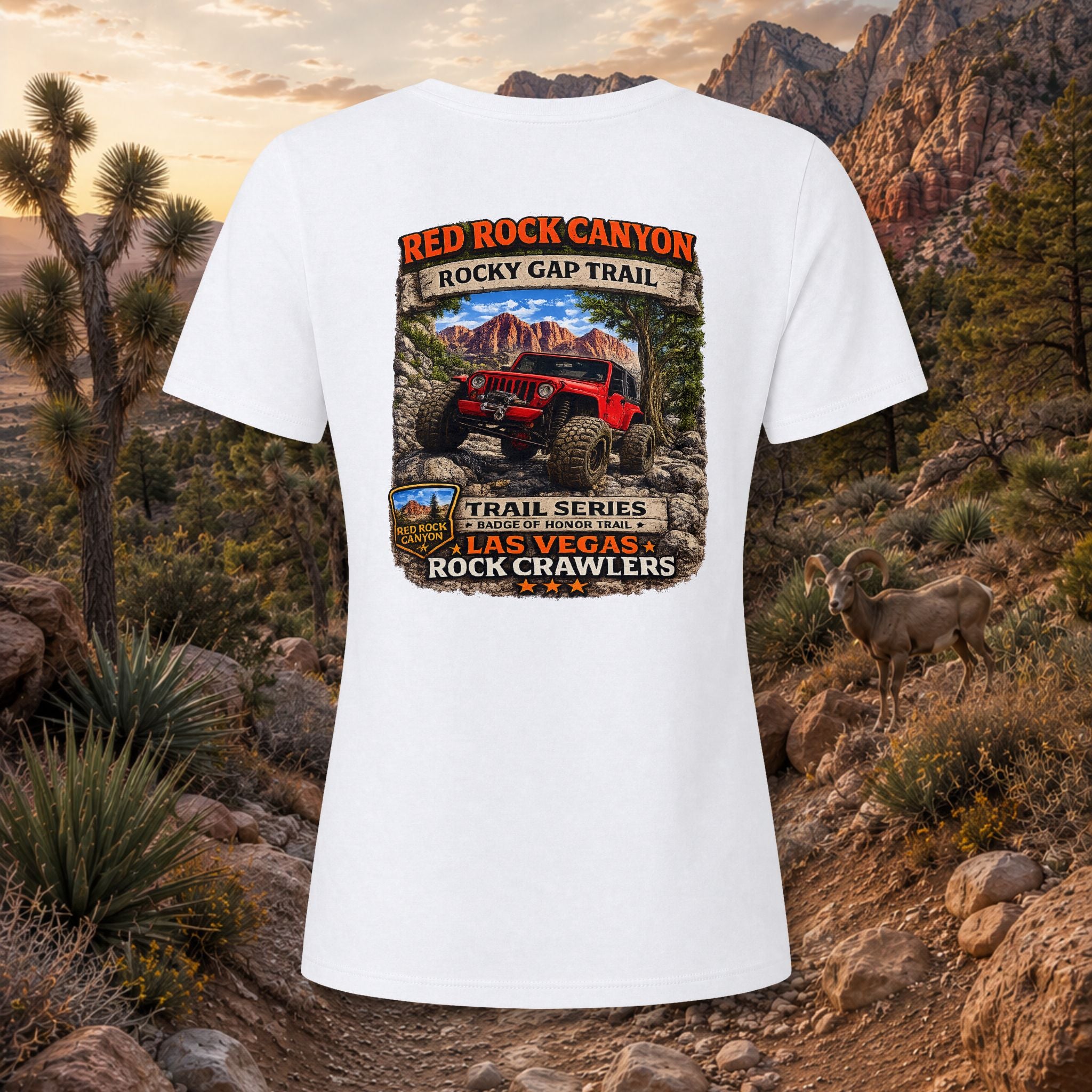 Red Rock Canyon / Rocky Gap Road Trail Series Women's V-Neck