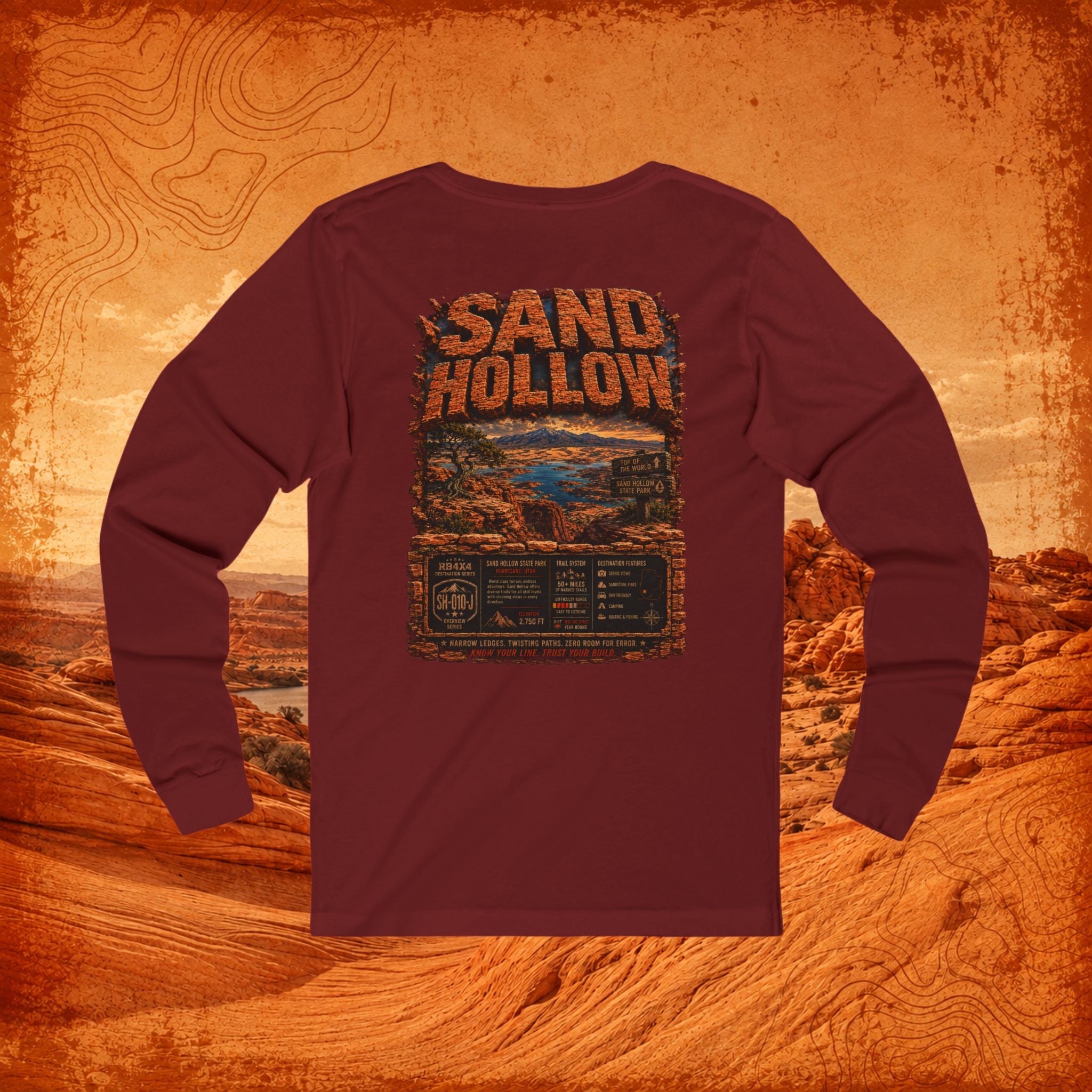 RB4x4 Sand Hollow Utah Unisex Long Sleeve
