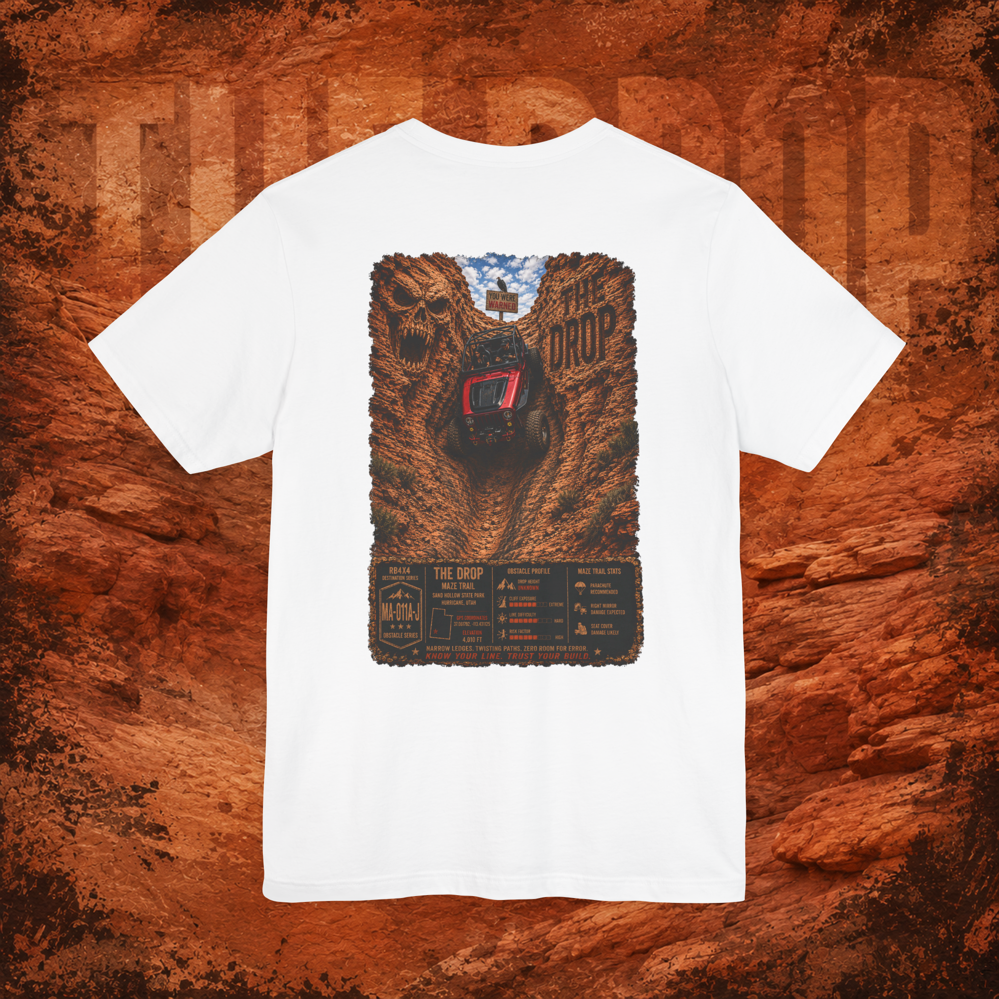 RB4x4 The Drop – The Maze | Sand Hollow Utah Men’s Tee