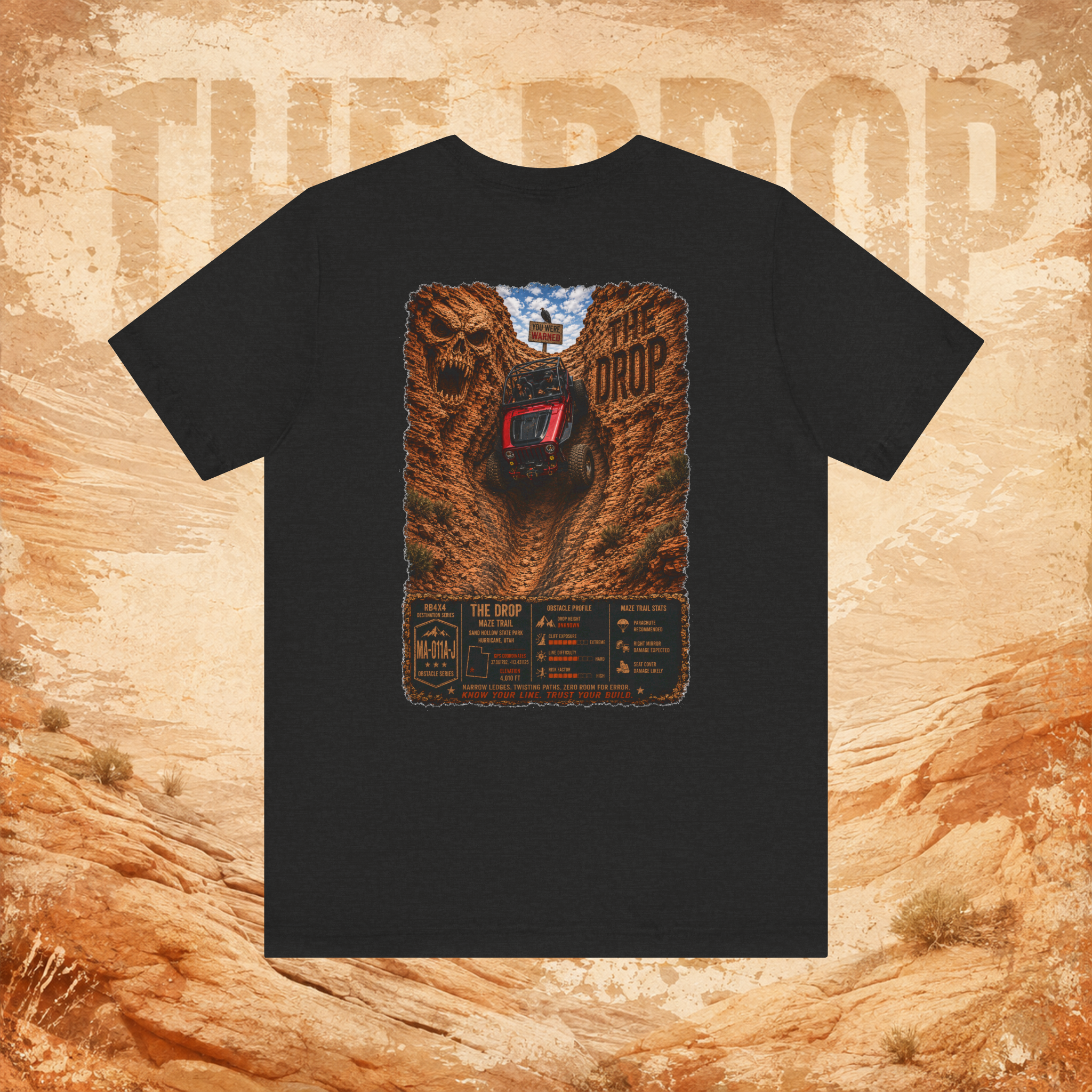 RB4x4 The Drop – The Maze | Sand Hollow Utah Men’s Tee