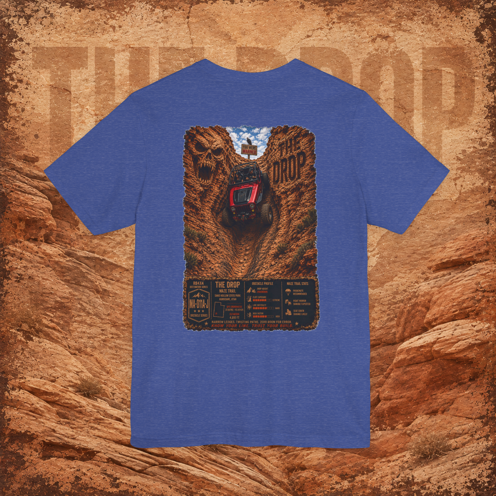 RB4x4 The Drop – The Maze | Sand Hollow Utah Men’s Tee