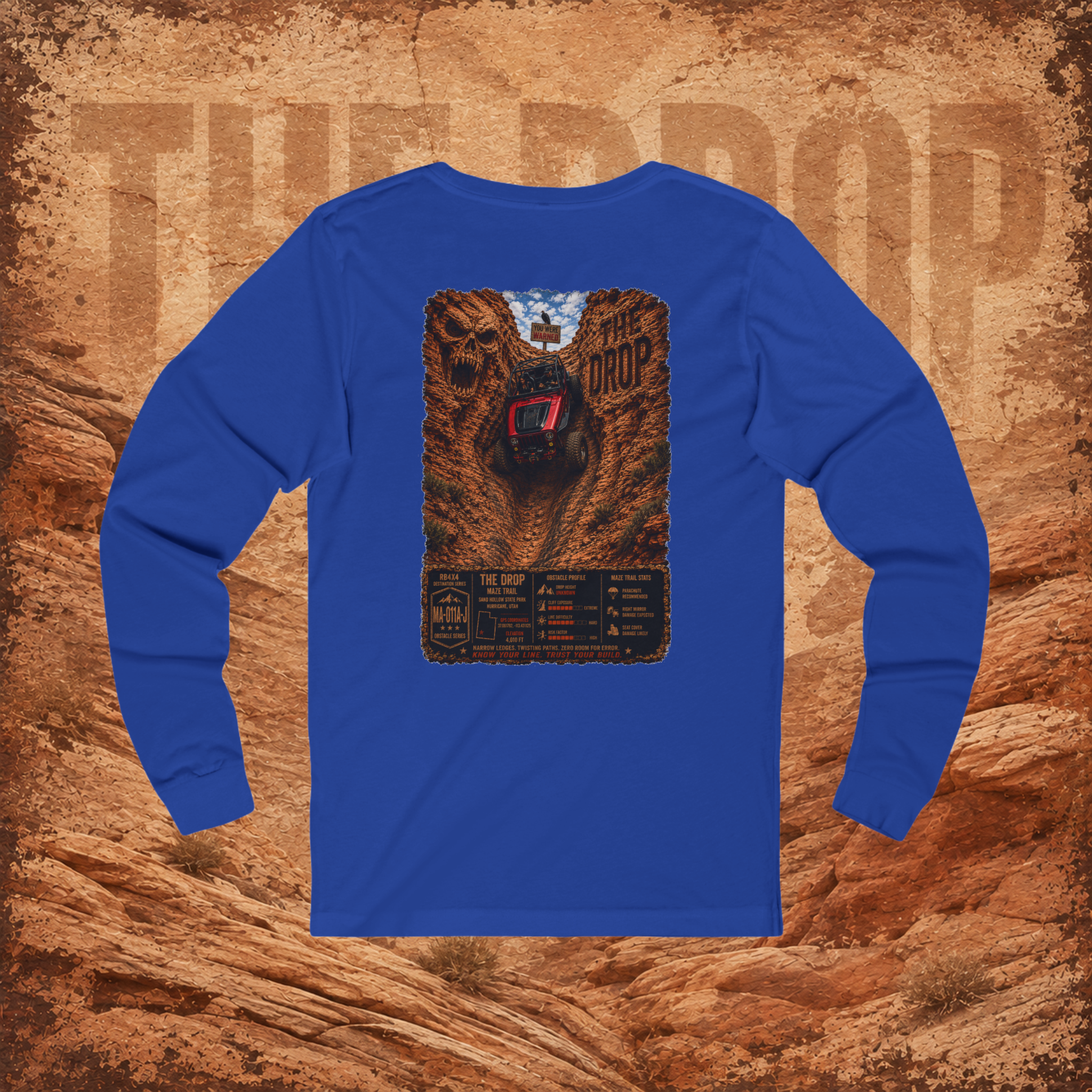 RB4x4 The Drop – The Maze | Sand Hollow Utah Unisex Long Sleeve
