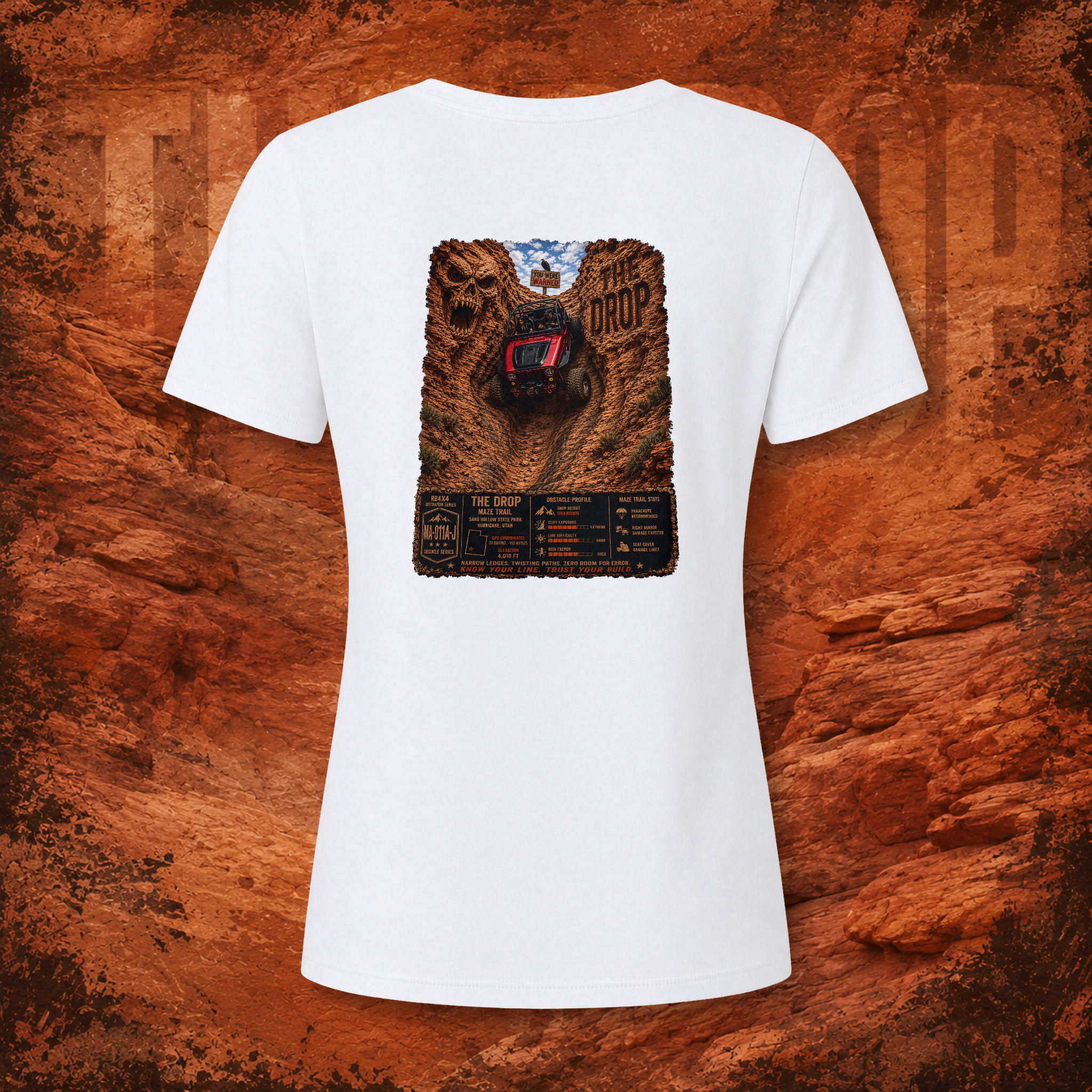 RB4x4 The Drop – The Maze | Sand Hollow Utah Women’s V-Neck