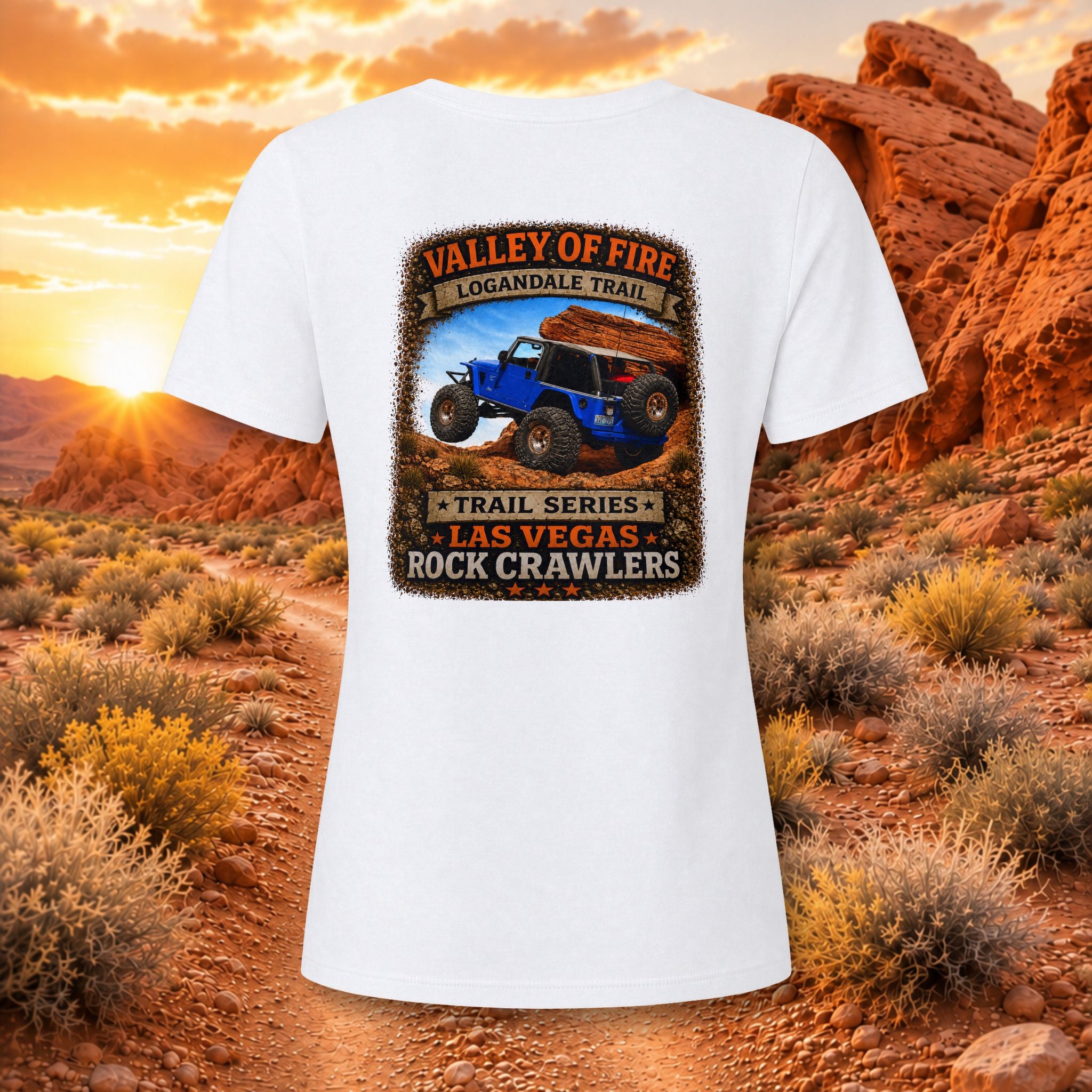 Valley of Fire / Logandale Trail Series Women's V-Neck
