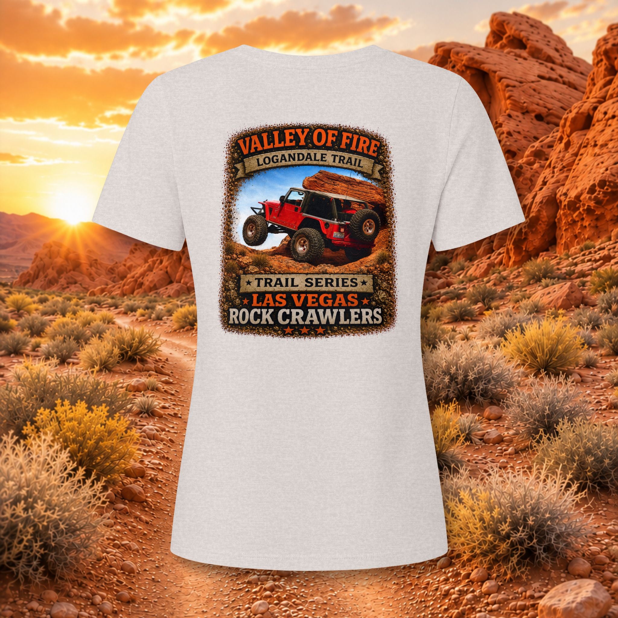 Valley of Fire / Logandale Trail Series Women's V-Neck