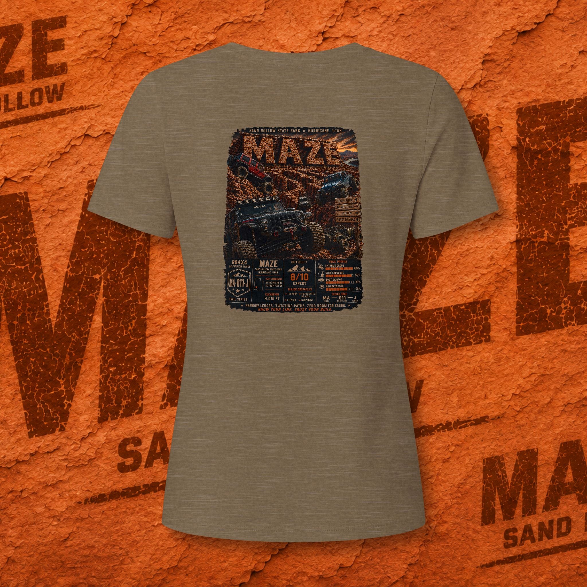RB4x4 MAZE – Sand Hollow, Utah | Women’s V-Neck