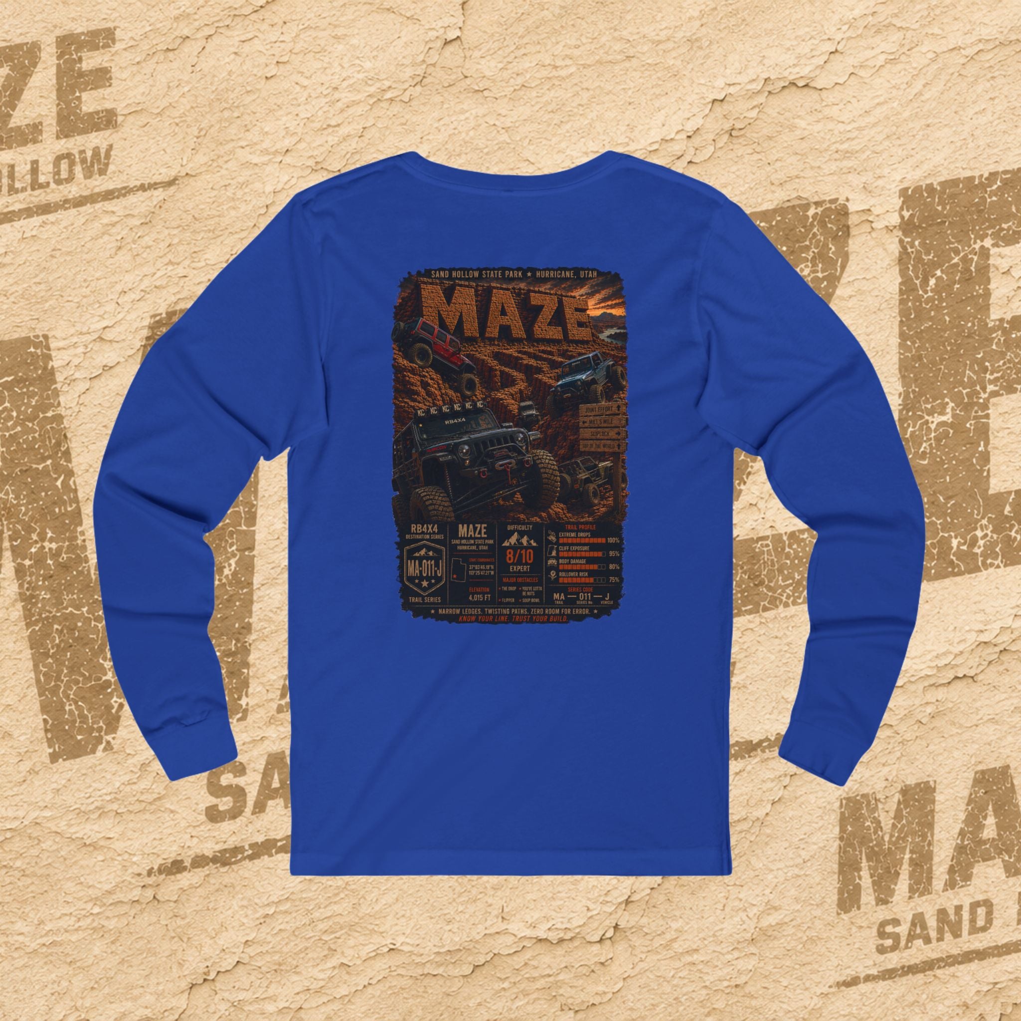 RB4x4 MAZE – Sand Hollow, Utah | Unisex Long Sleeve