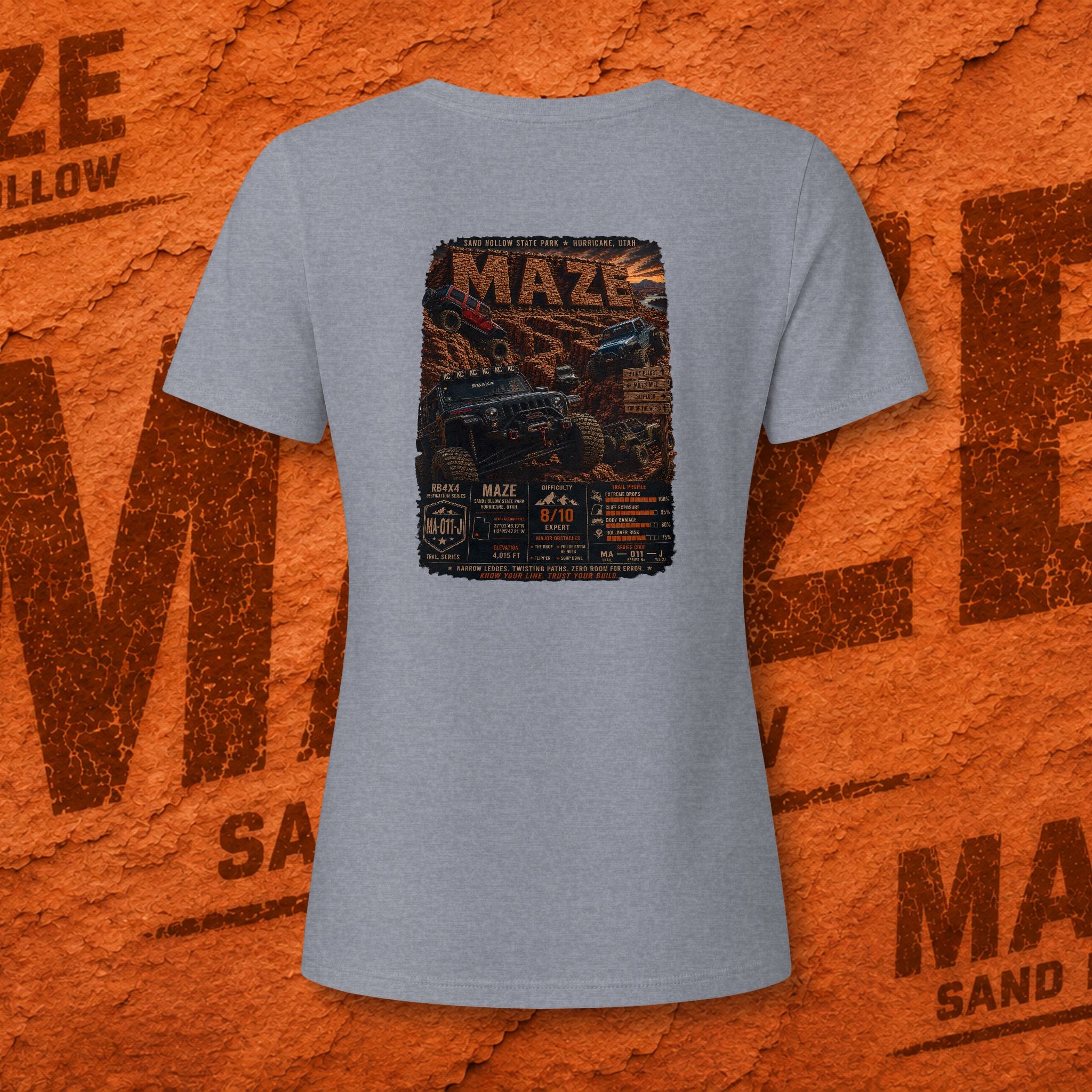 RB4x4 MAZE – Sand Hollow, Utah | Women’s V-Neck