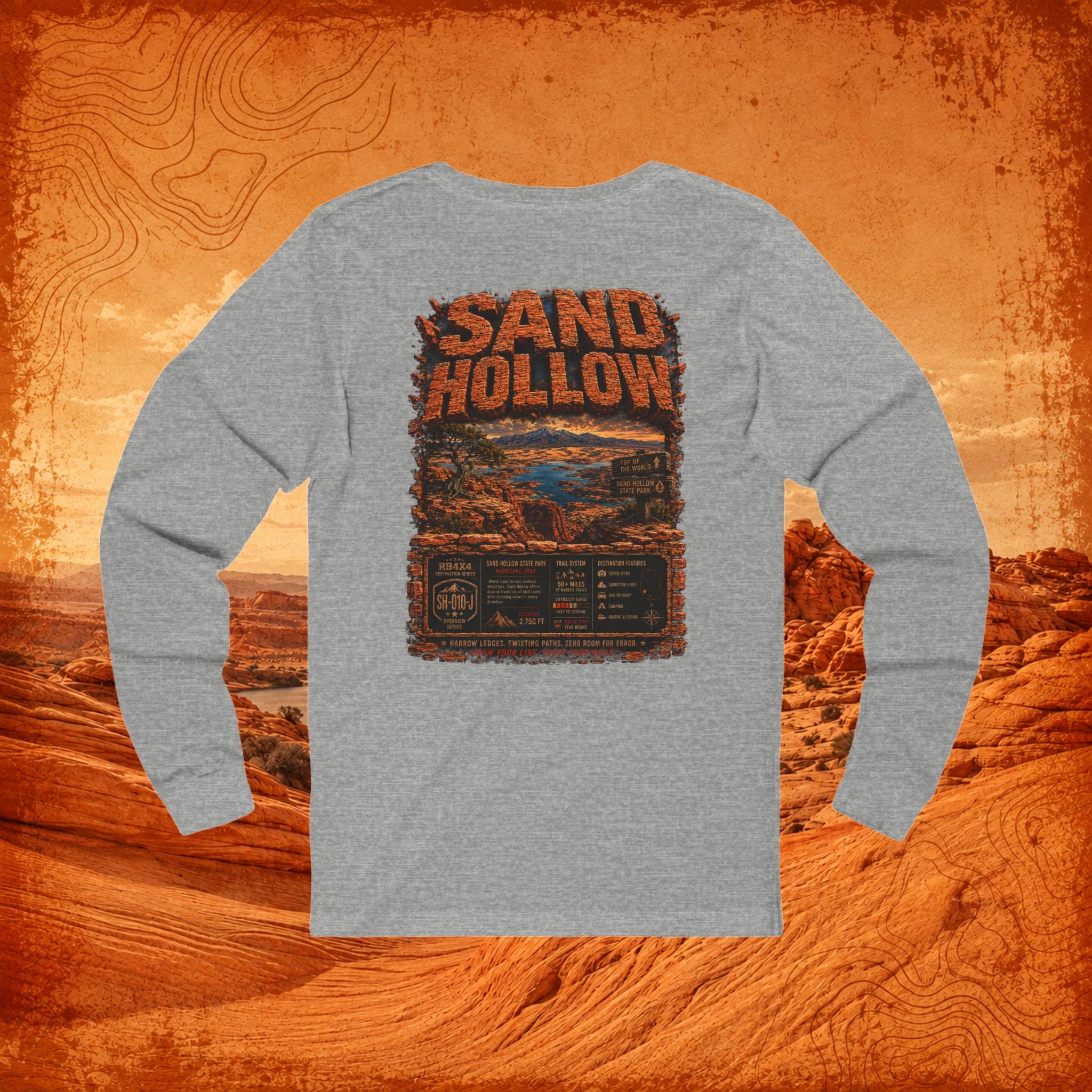 RB4x4 Sand Hollow Utah Unisex Long Sleeve