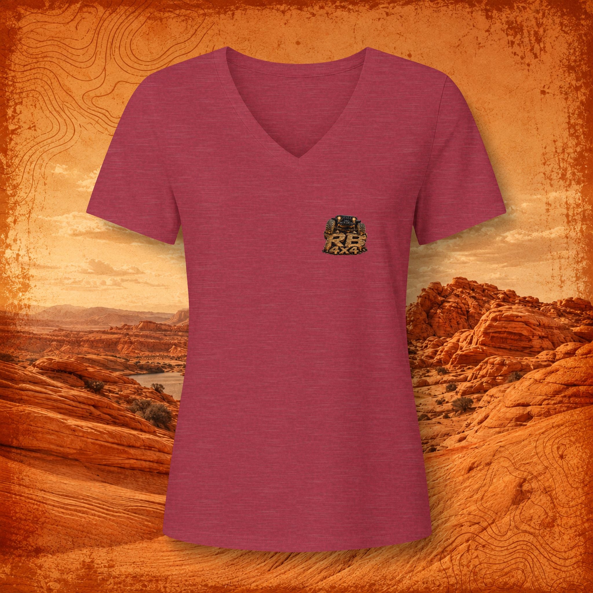 RB4x4 Sand Hollow Utah Women's V-Neck