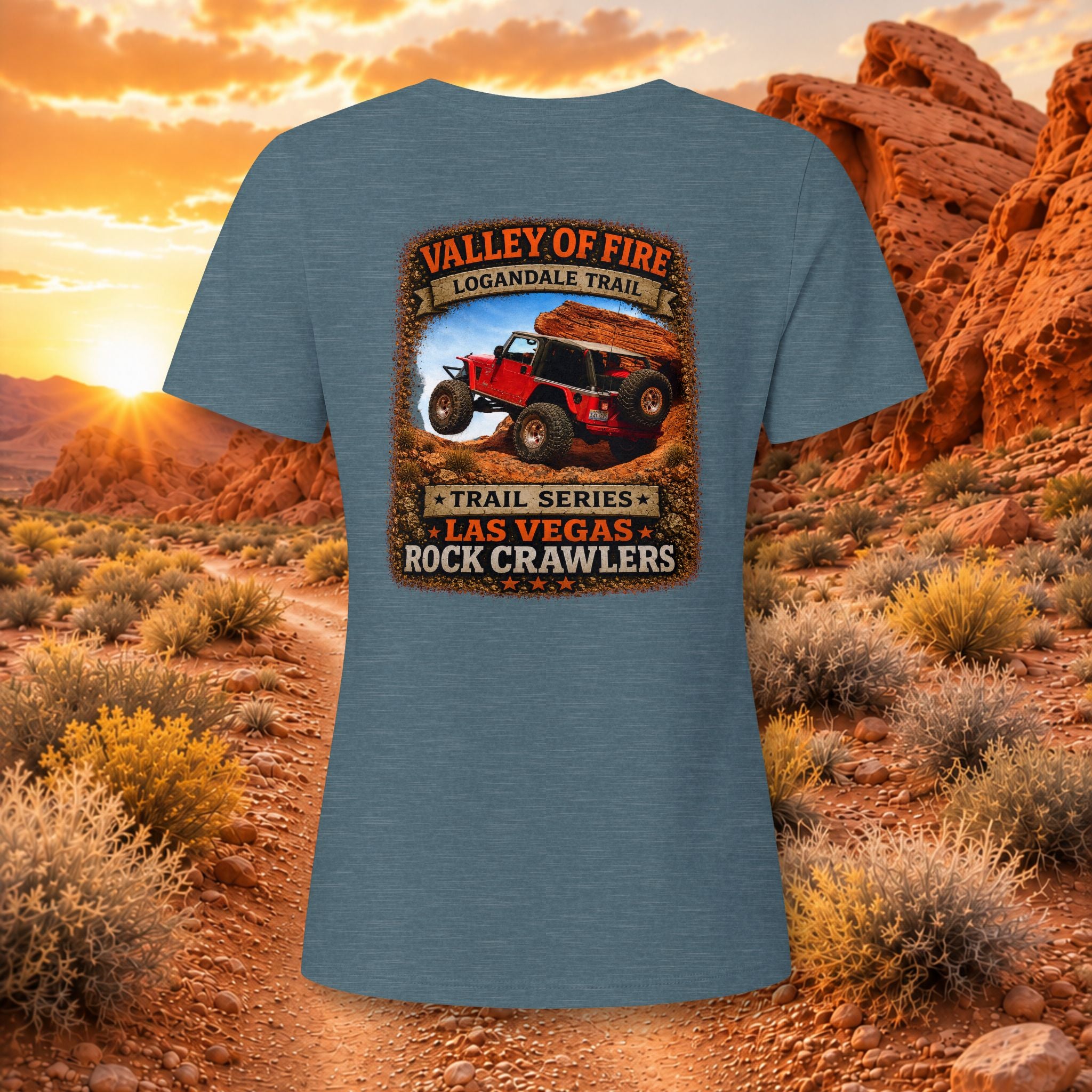 Valley of Fire / Logandale Trail Series Women's V-Neck