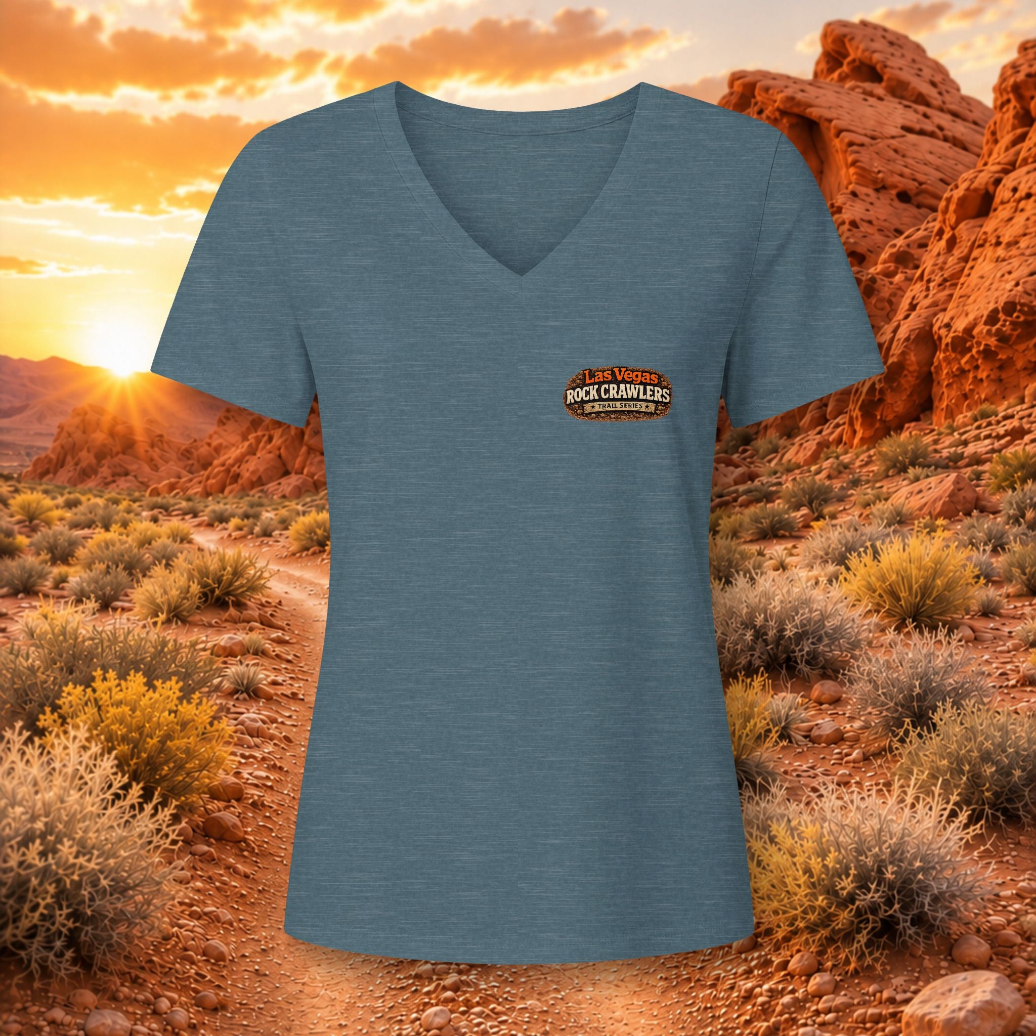 Valley of Fire / Logandale Trail Series Women's V-Neck