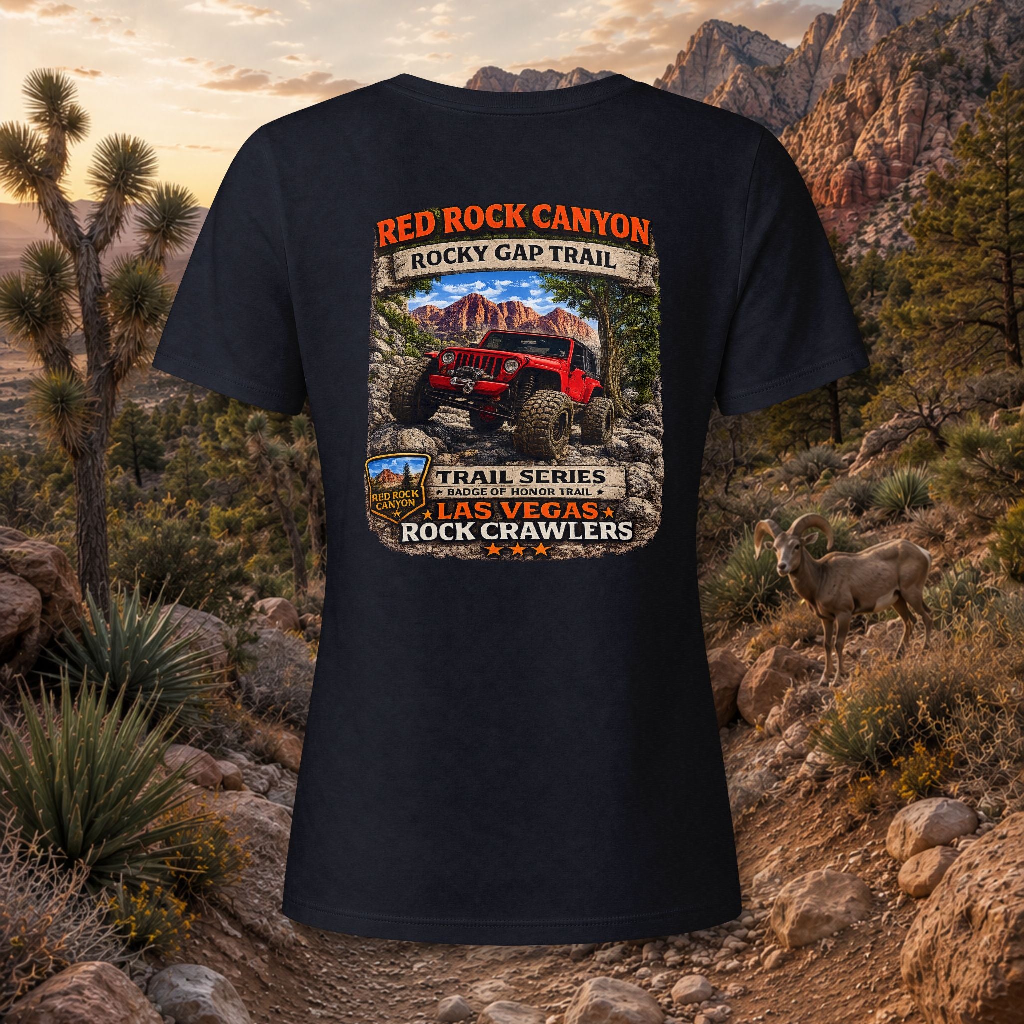 Red Rock Canyon / Rocky Gap Road Trail Series Women's V-Neck
