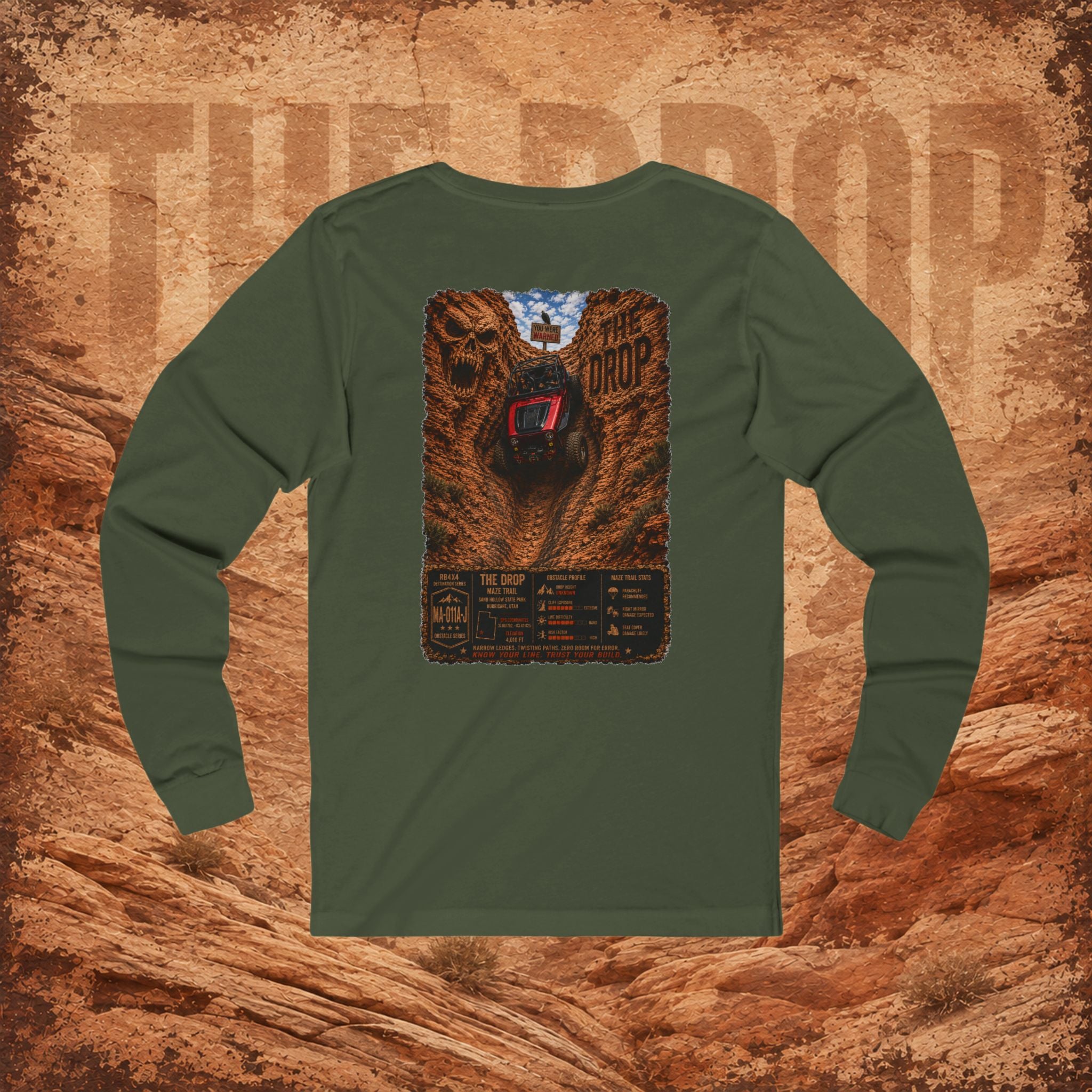 RB4x4 The Drop – The Maze | Sand Hollow Utah Unisex Long Sleeve