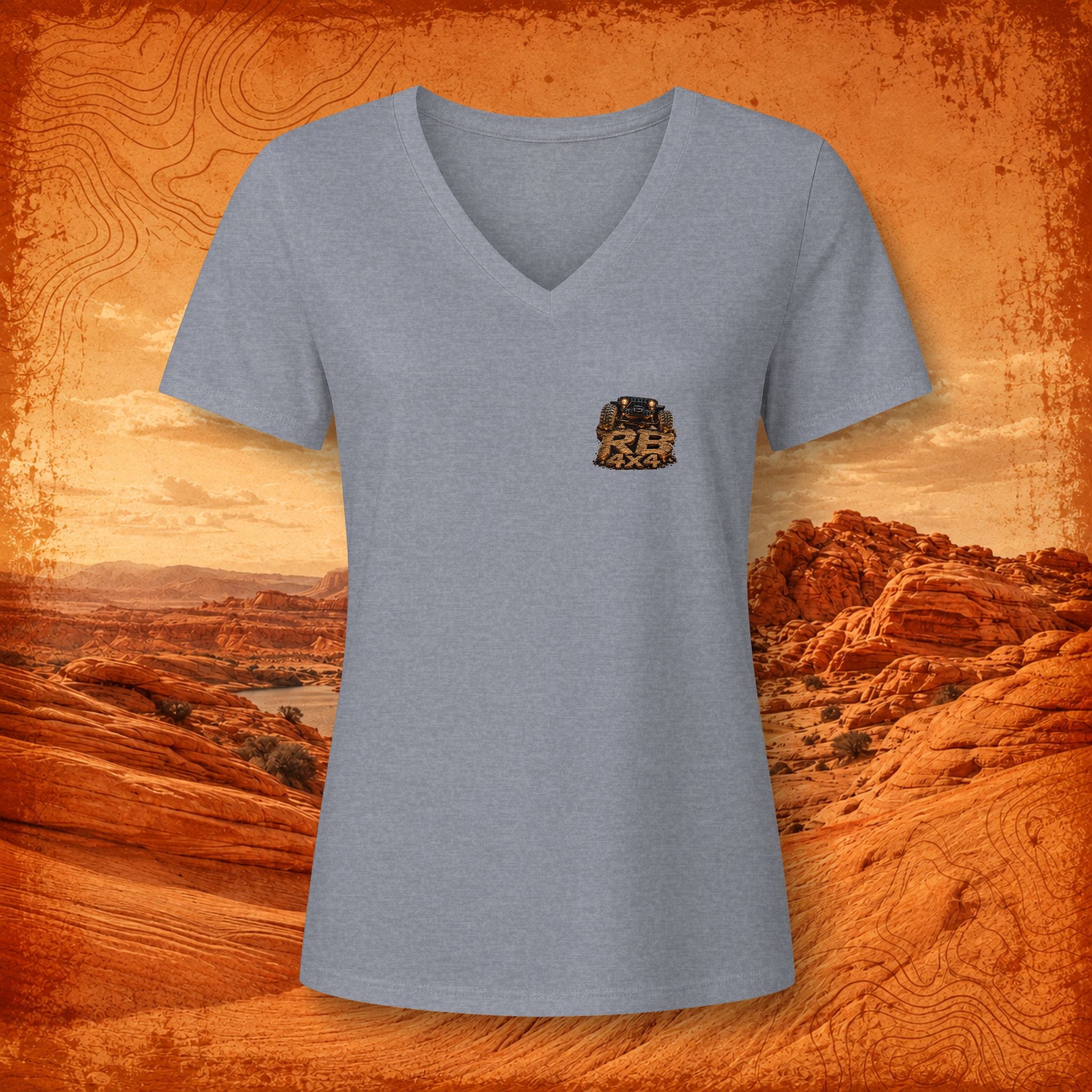 RB4x4 Sand Hollow Utah Women's V-Neck