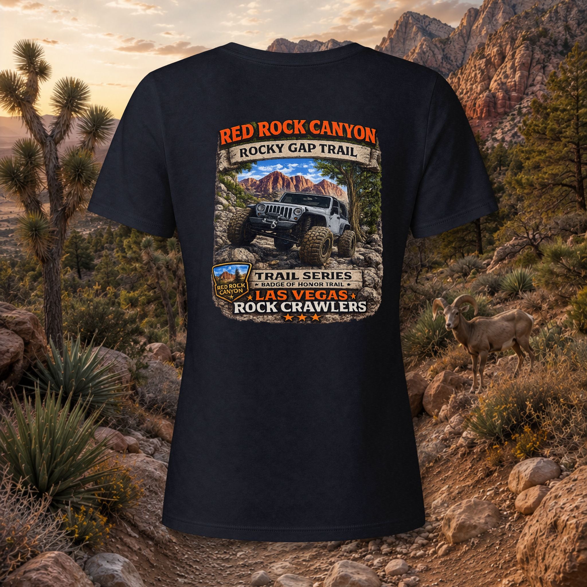 Red Rock Canyon / Rocky Gap Road Trail Series Women's V-Neck