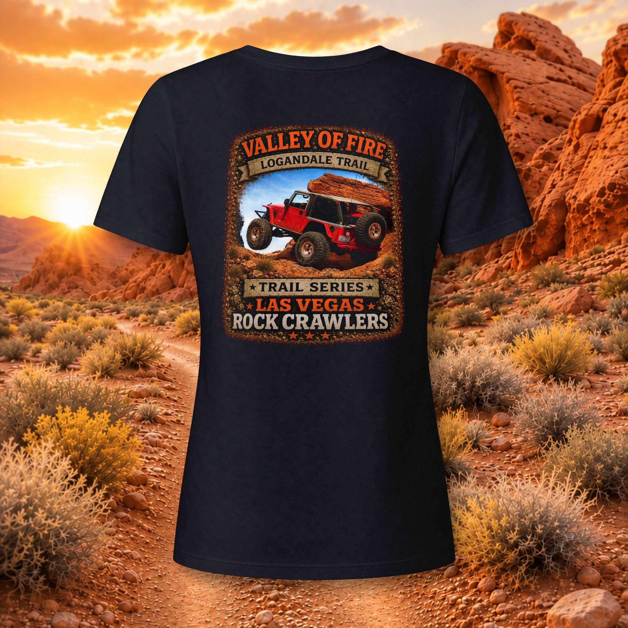 Valley of Fire / Logandale Trail Series Women's V-Neck