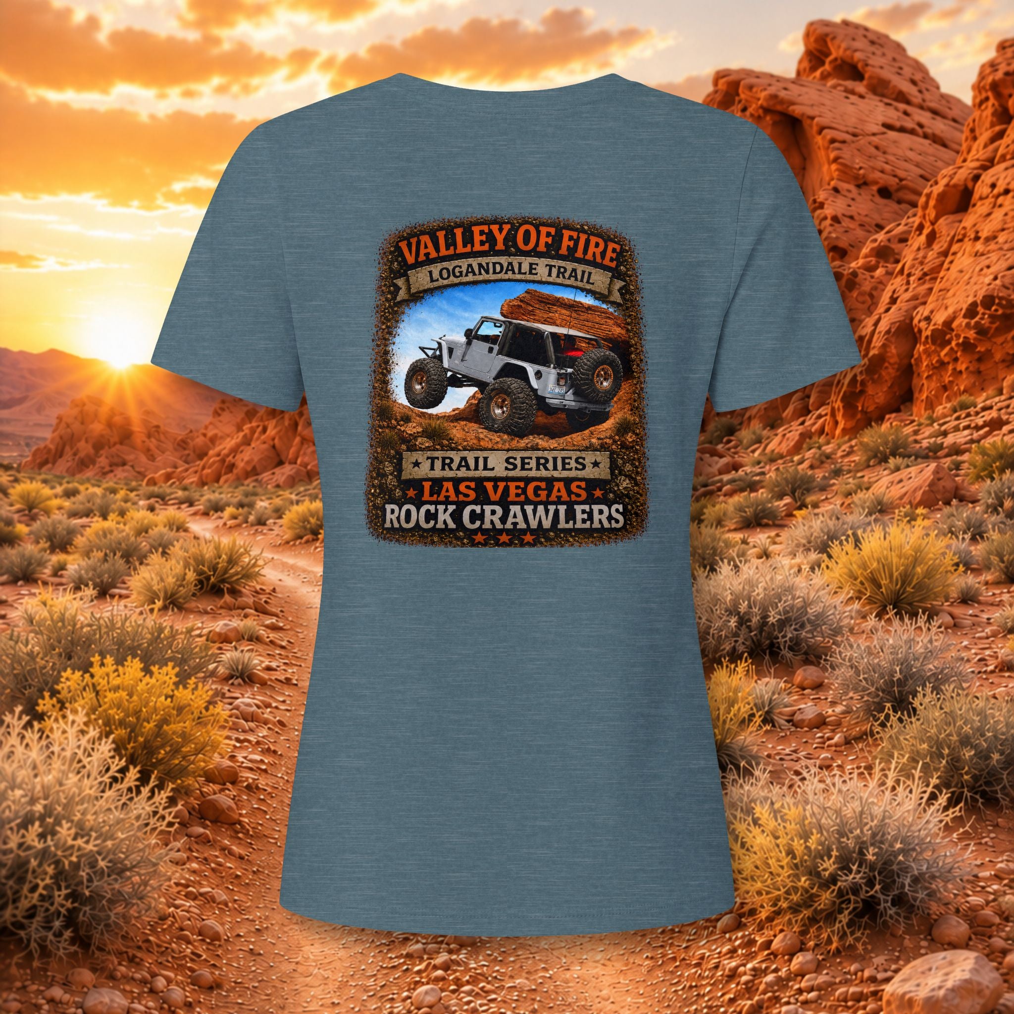 Valley of Fire / Logandale Trail Series Women's V-Neck